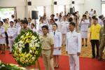 ช่วงเช้าการจัดพิธีบำเพ็ญกุศลและกิจกรรมน้อมรำลึกเนื่องในวันคล